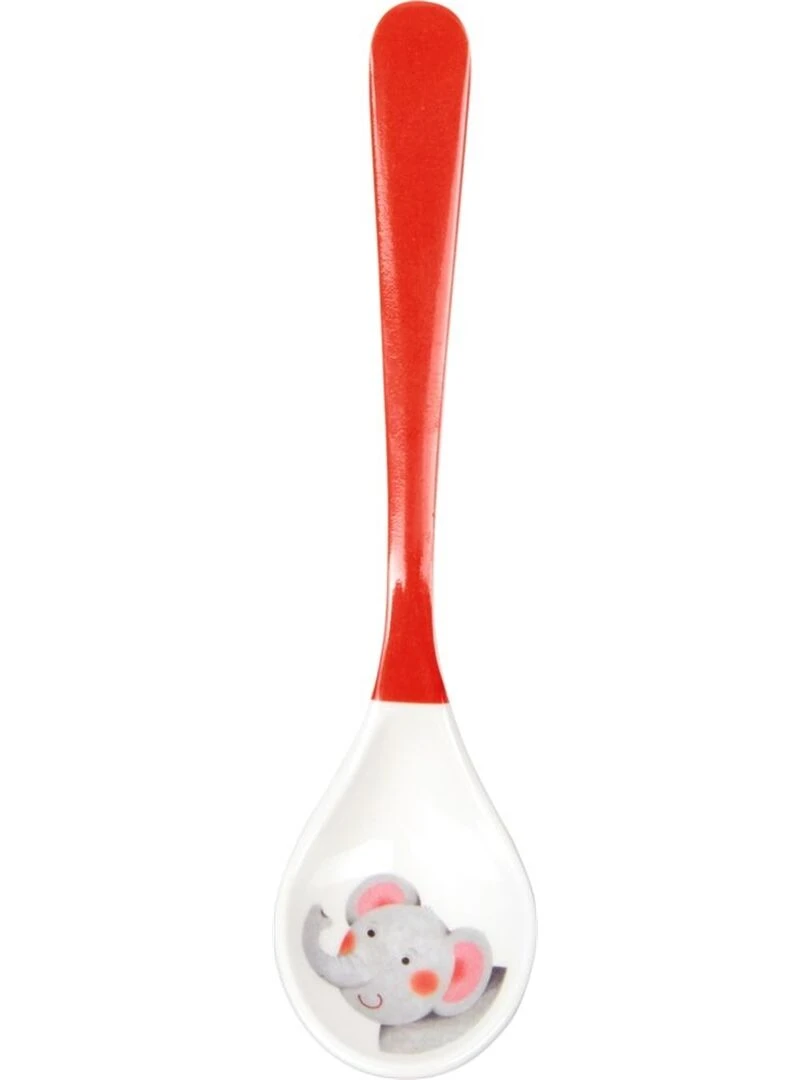 Cuillière en mélamine motif Eléphant Rouge N/A