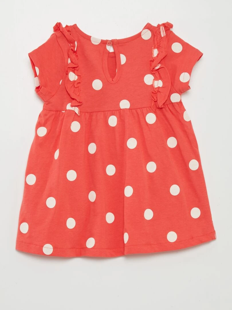 Robe à motif   Rouge