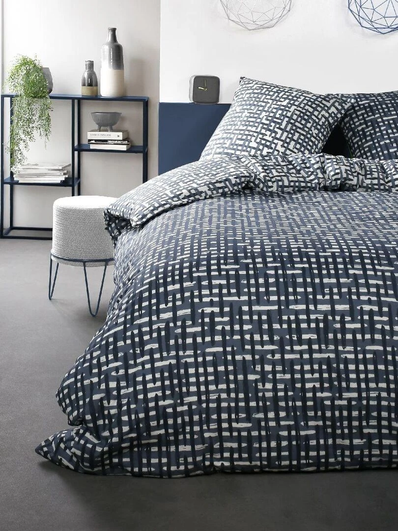 Parure de lit 'CRAZY ADELE' 'TODAY' Bleu