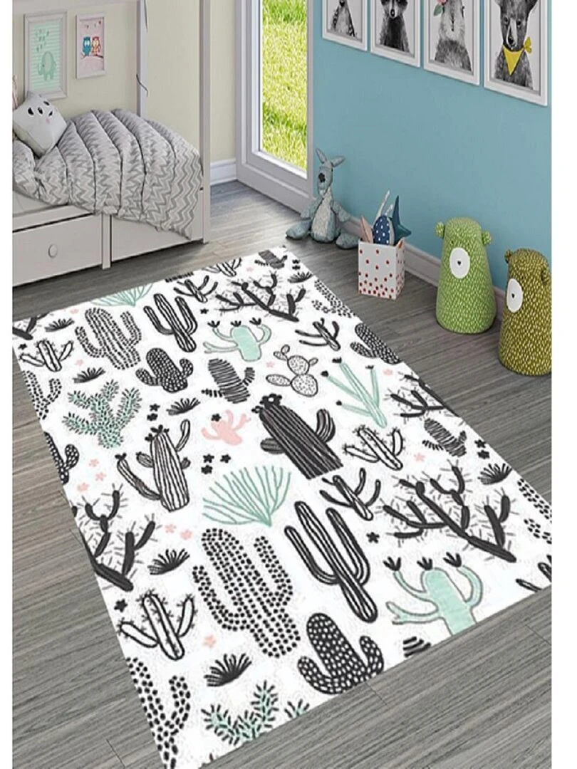 Tapis Enfant CACTUS Ecru