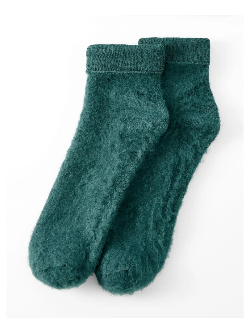 Mi chaussettes de lit réversibles Thermolactyl. Damart Vert émeraude