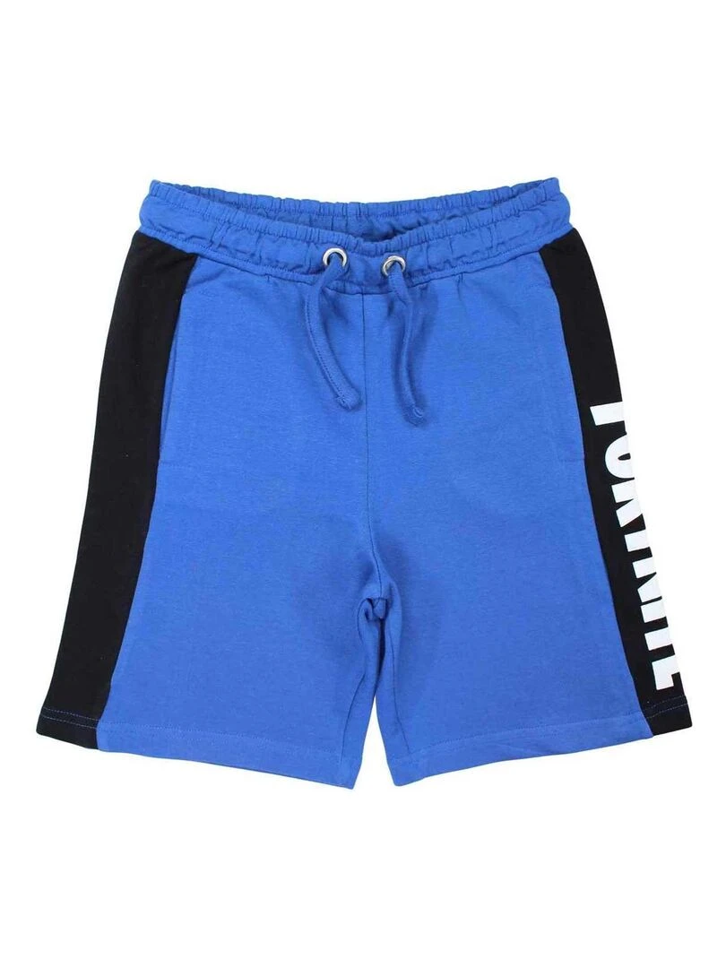 Disney Short garçon imprimé Fortnite en coton Bleu