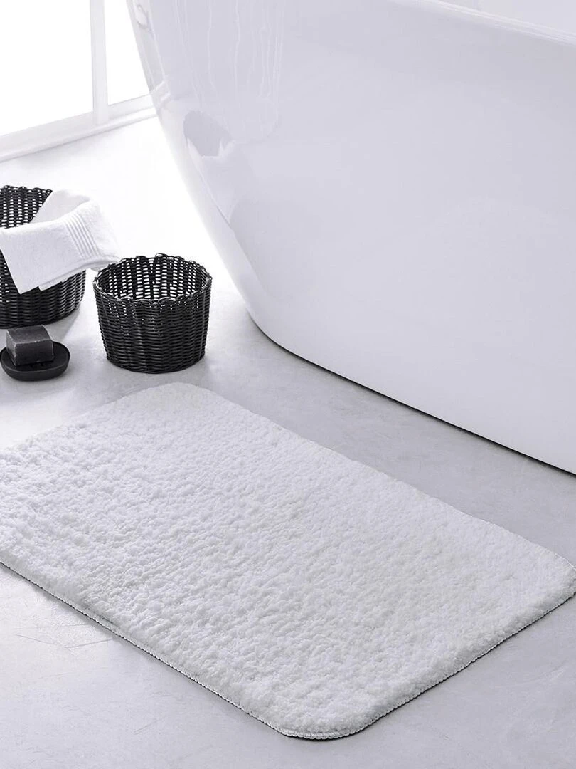 Tapis de bain tufté uni 'ESSENTIAL' 'TODAY' Blanc