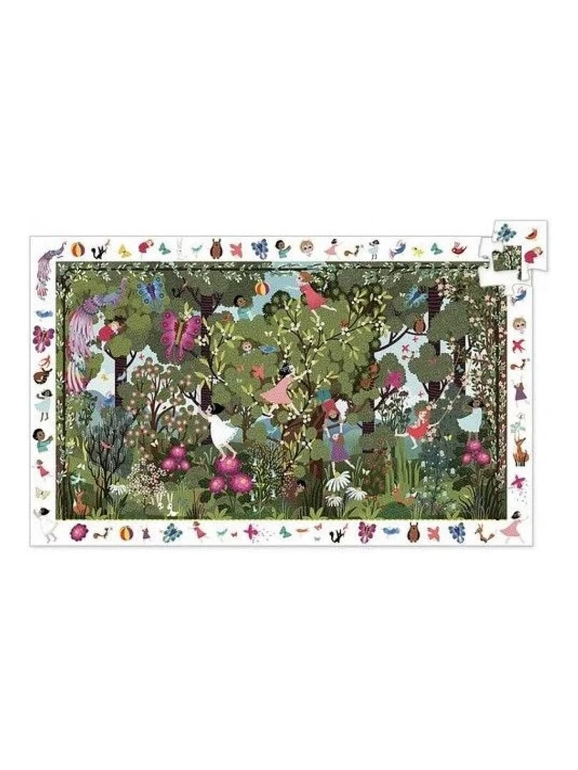 Puzzles Observation Jeux Au Jardin 100 Pcs   N/A