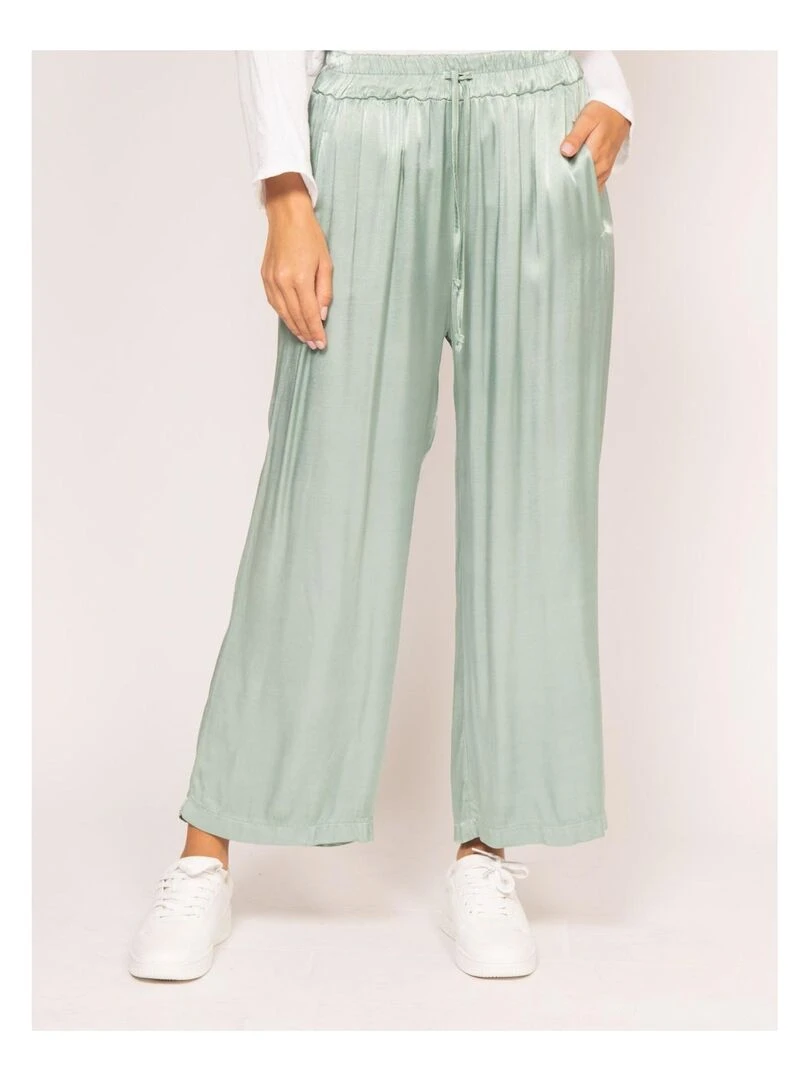 Pantalon fluide ELSITA Vert