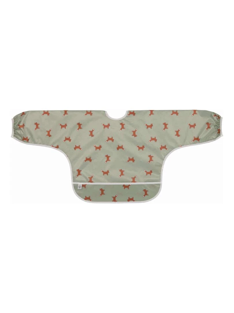 Lot de 2 bavoirs Manches longues 6 24 mois Little Forest Renard Vert