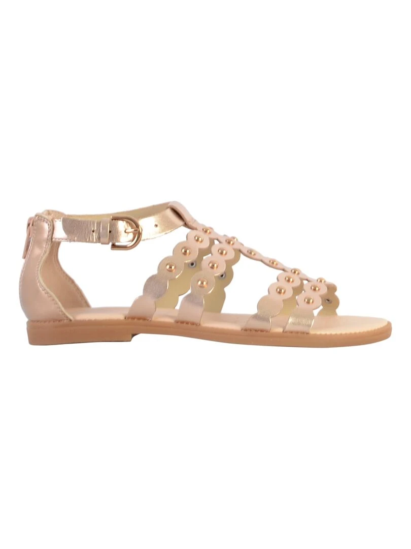 Sandale à Zip Plate Geox Enfant Karly Beige