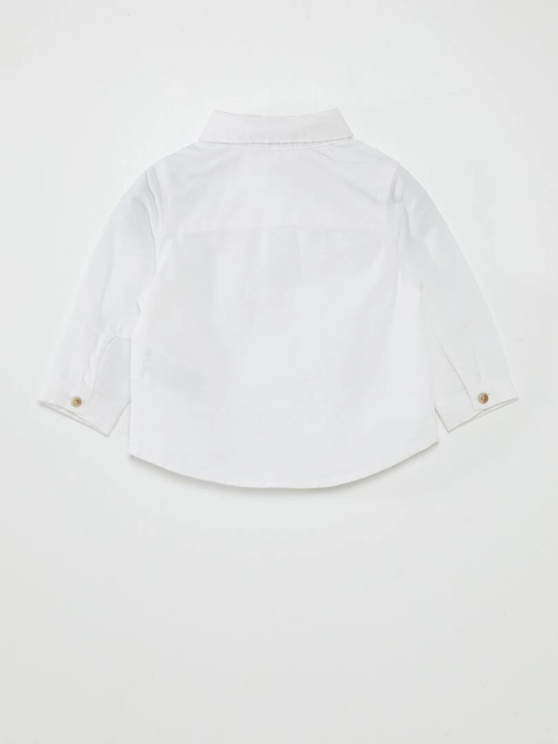 Chemise blanche + nœud papillon   2 pièces   blanc