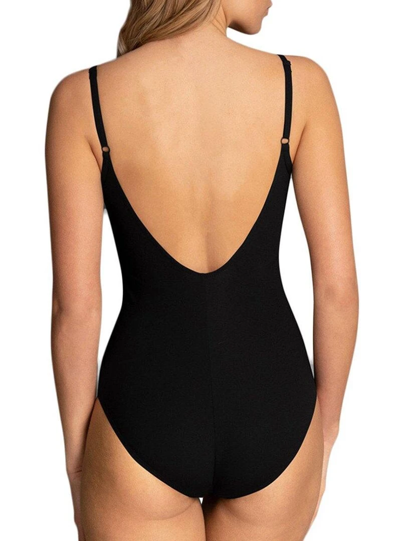 Maillot 1 pièce sans armature coques amovibles Perfect Suit Noir