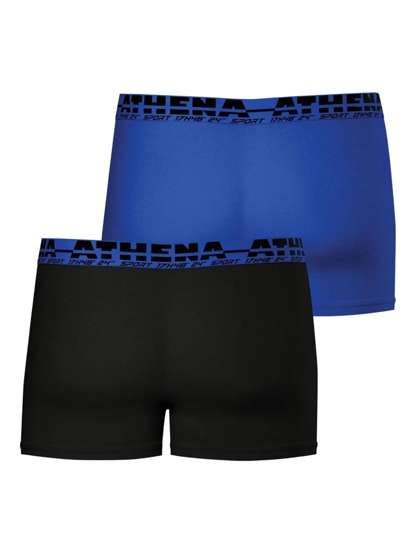 Lot de 2 boxers homme Easy Sport   Noir Bleu
