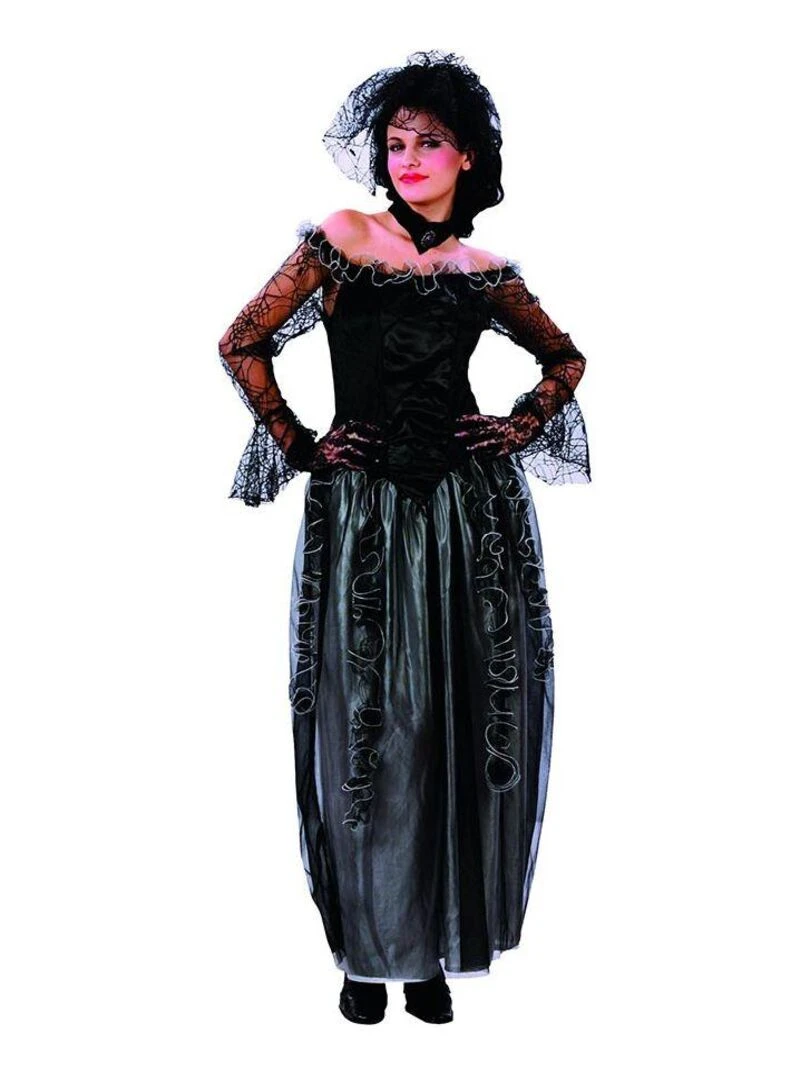Déguisement Vampire Femme Halloween Luxe Noir Noir