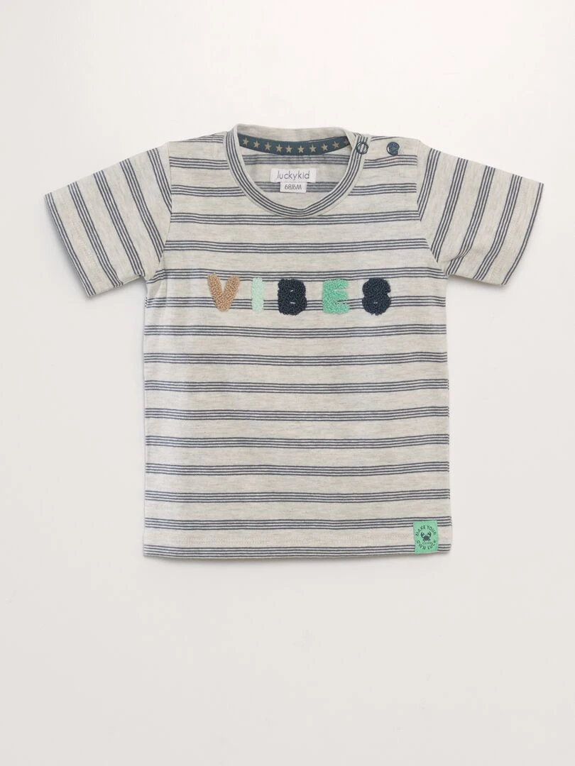Ensemble T shirt et short   2 pièces   Bleu