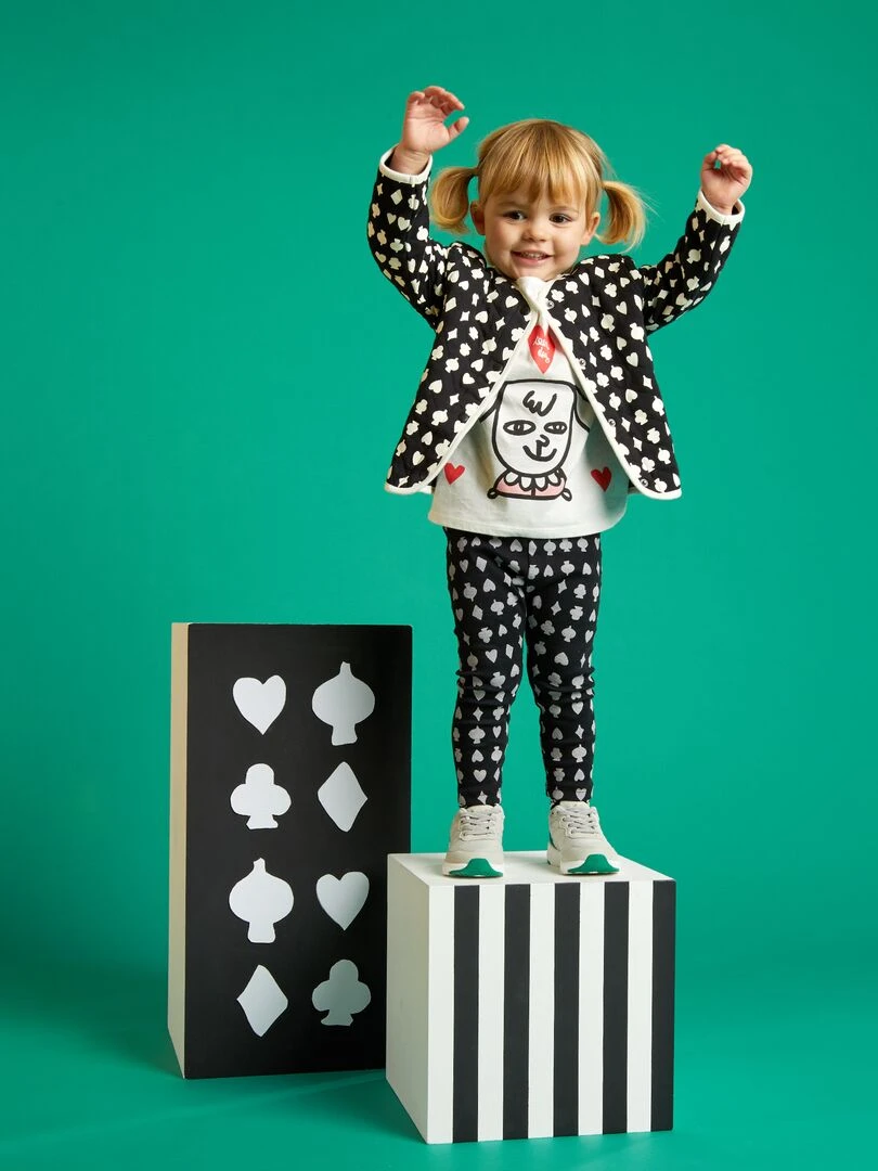 Veste imprimée X Little Bad Wolf Mixte Noir/blanc