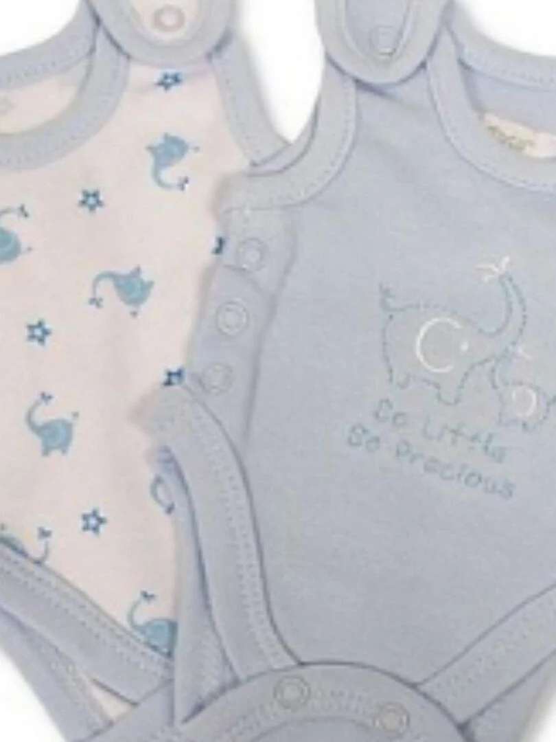 Body Prématuré Bleu Bébé en couveuse Bleu ciel