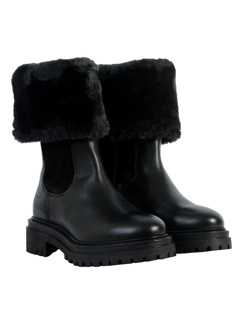Bottes Cuir Geox Iridea   Noir