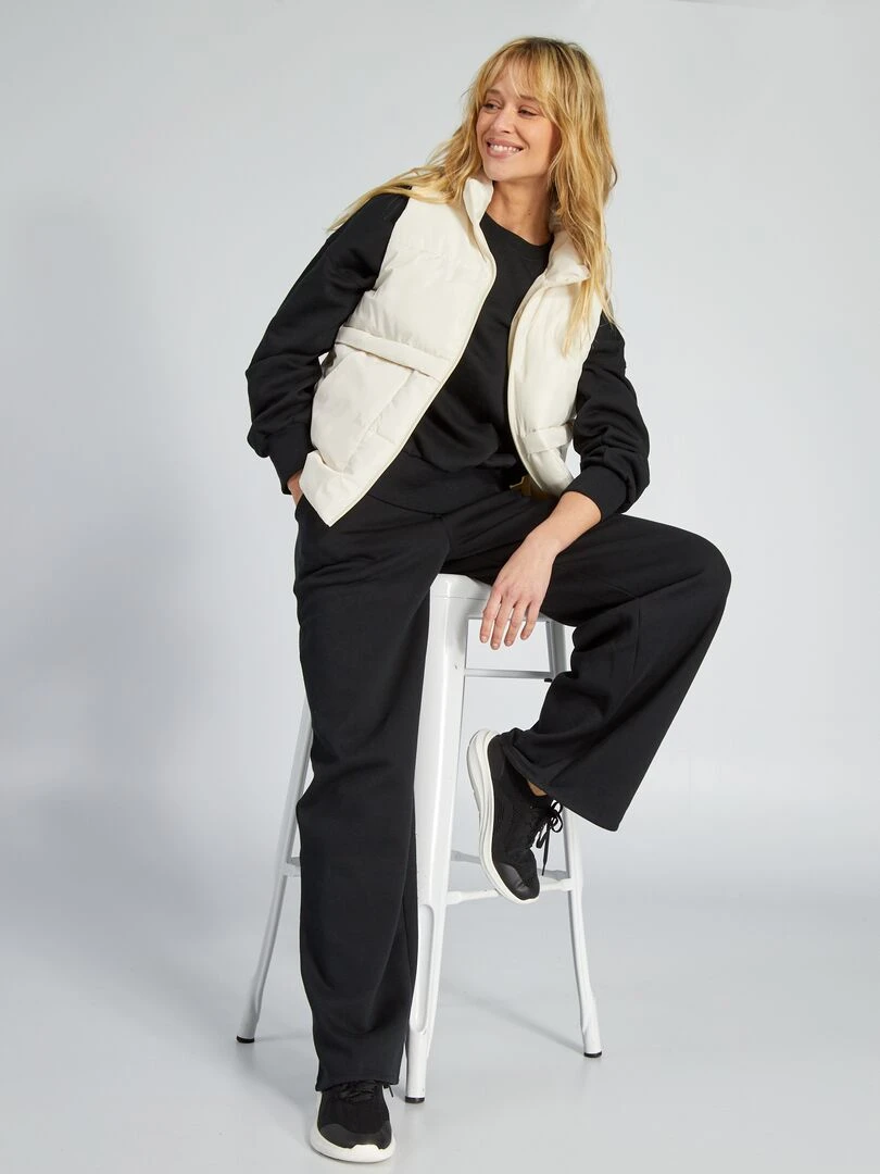 Doudoune matelassée sans manches   Beige