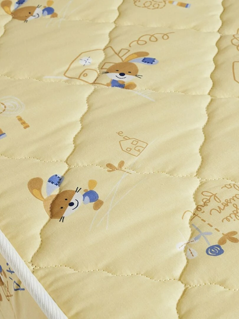 Matelas Bébé BiConfort hypoallergénique en Mousse Fabriqué en France   Jaune pâle