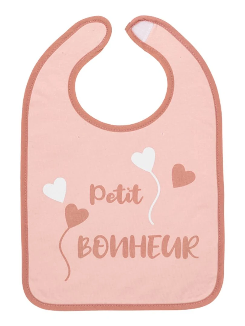 Lot de 3 bavoirs 6 mois 25x36 cm Chance Multicolore