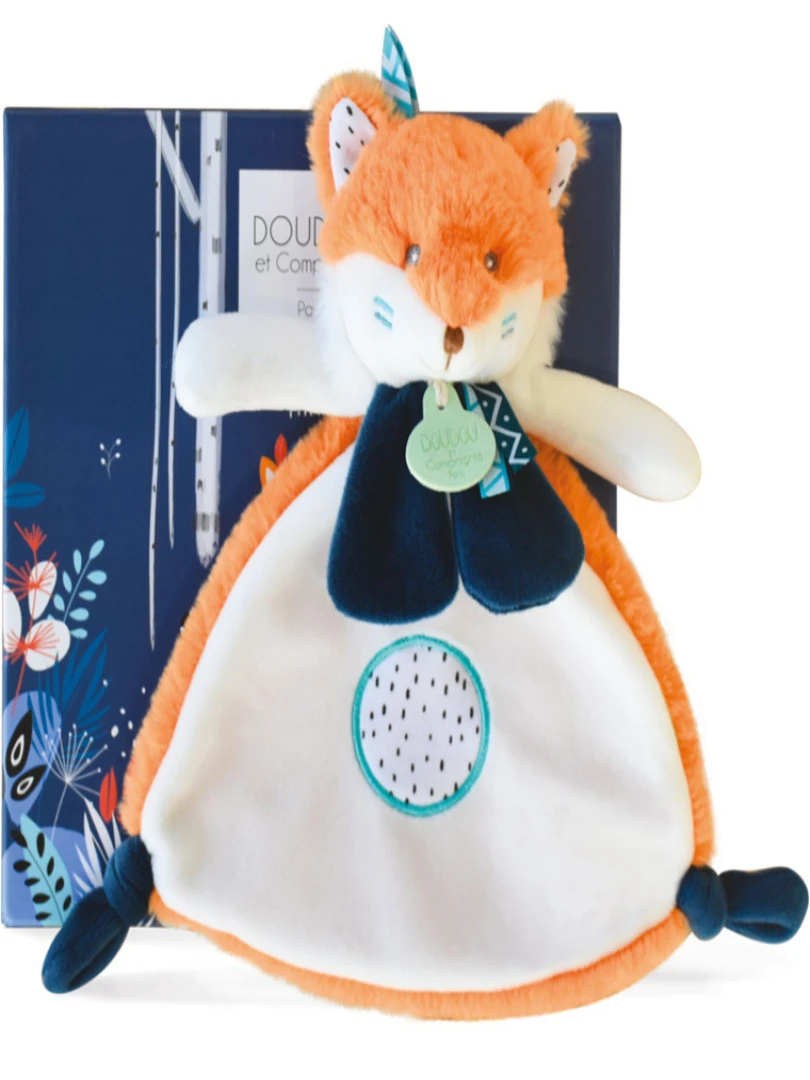 Coffret Doudou Plat Tiwipi Renard (23 Cm) N/A