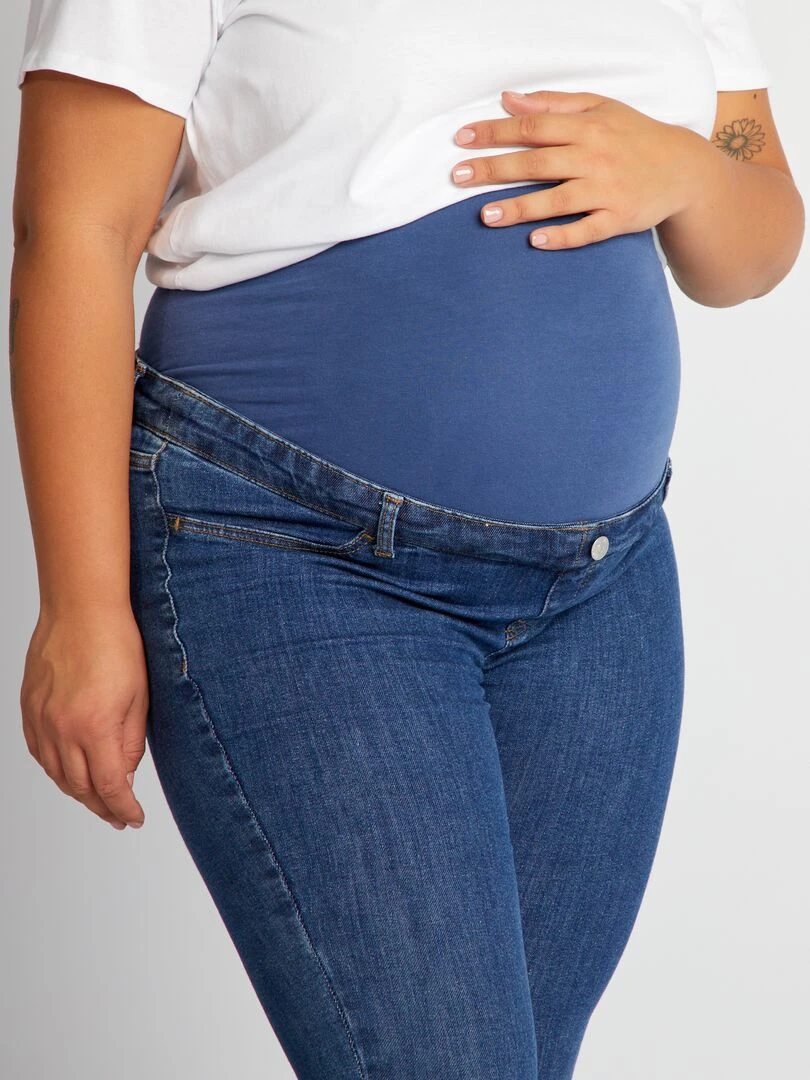 Jean grossesse skinny   Bleu stone