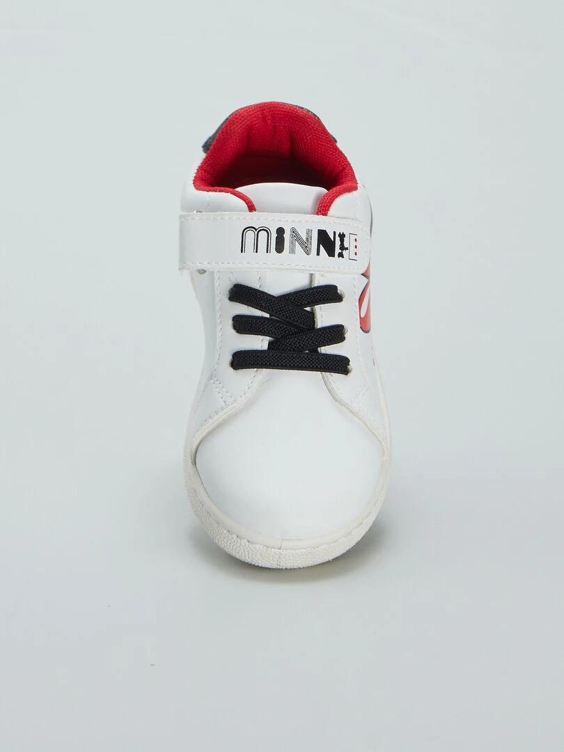 Baskets blanches 'Minnie'   Blanc/rouge/noir