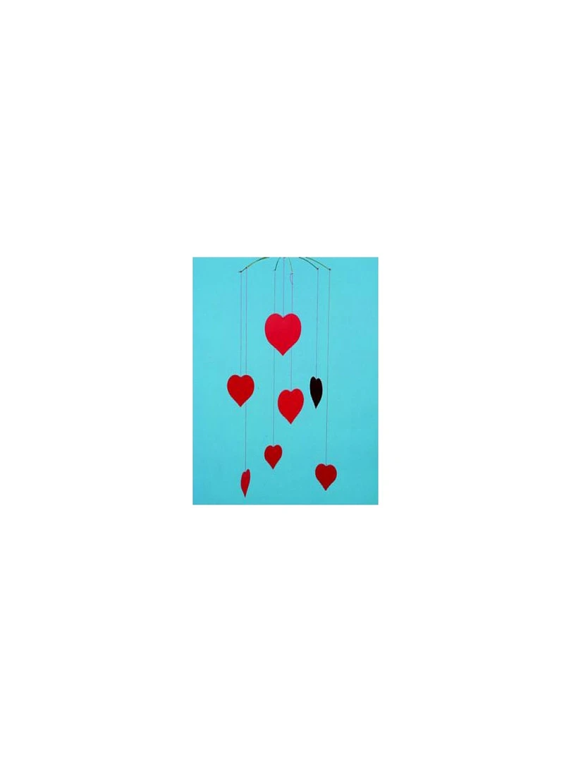 'flensted Mobiles' Coeurs Rouges Rouge