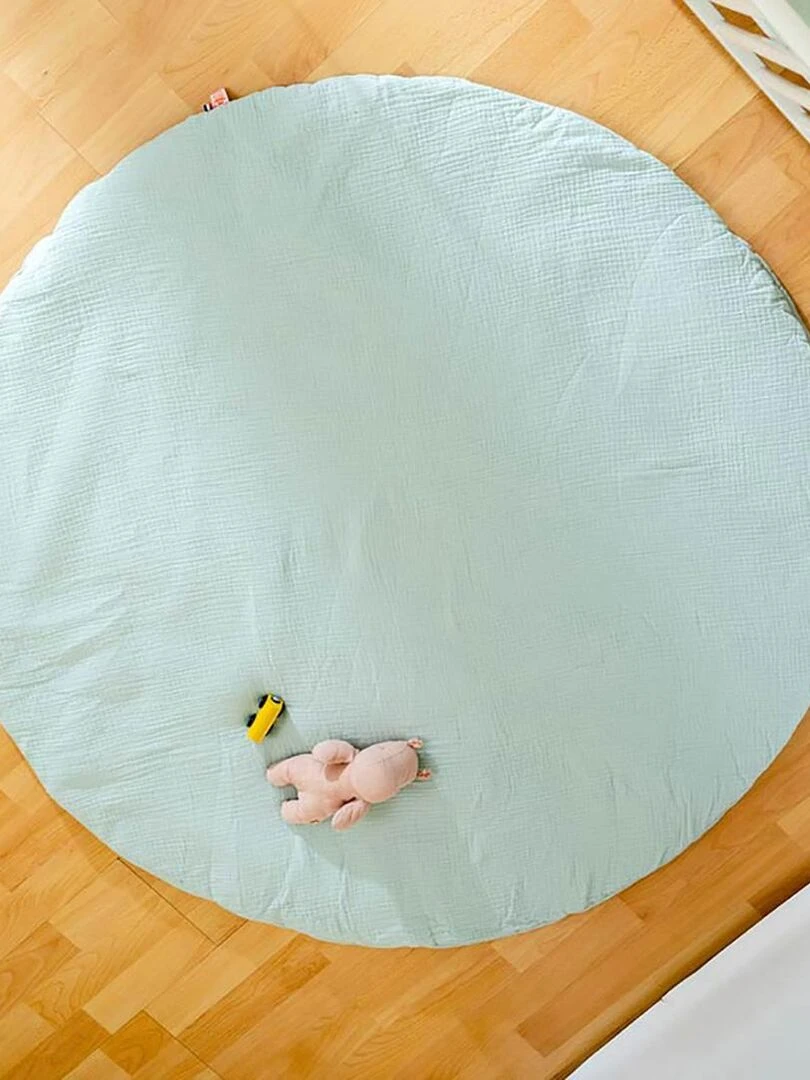 Tapis d'Eveil Havane en Coton Bio Vert   Vert