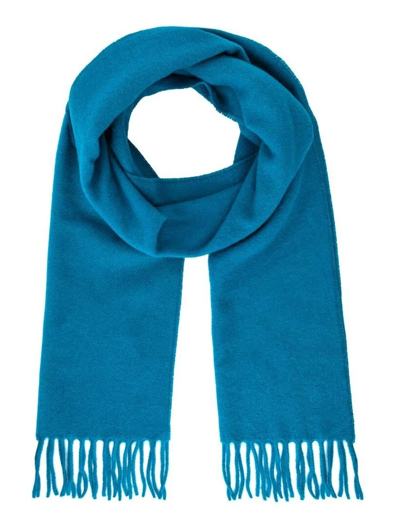 Echarpe Lambwool Fabriqué en France Bleu turquoise