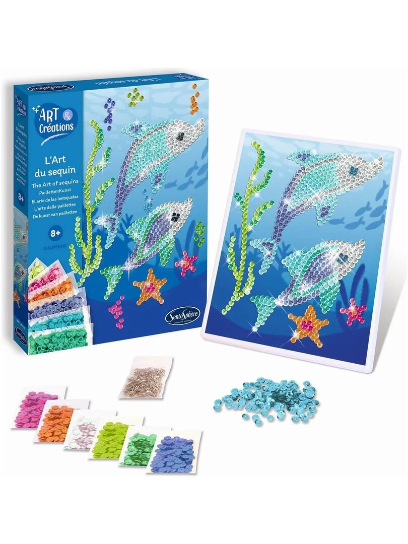 L art du sequin   DAUPHINS 2023  Art et creations   N/A