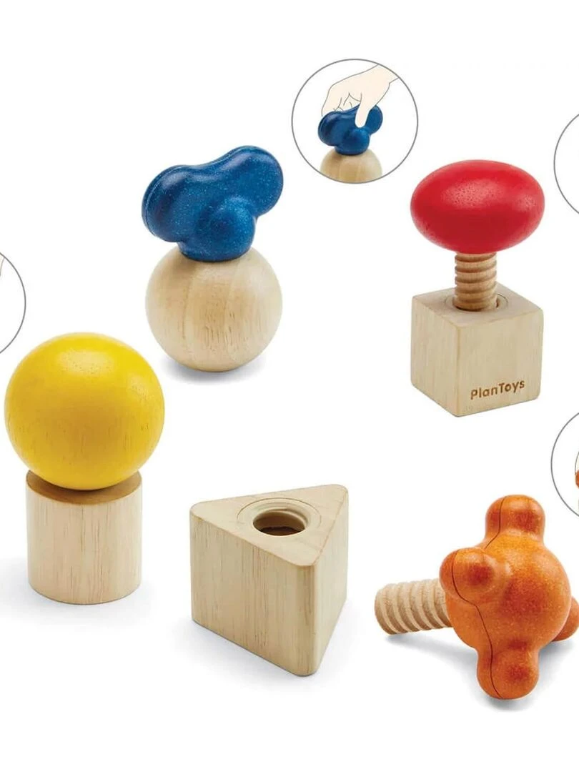 Lot de 4 écrous à visser N/A