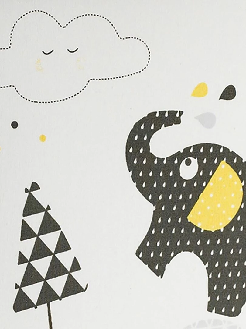 Luminaire enfant à poser en coton gris   SAUTHON   Gris