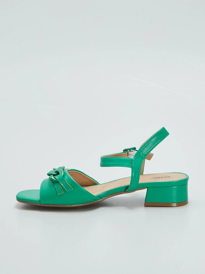 Sandales à talon   Vert