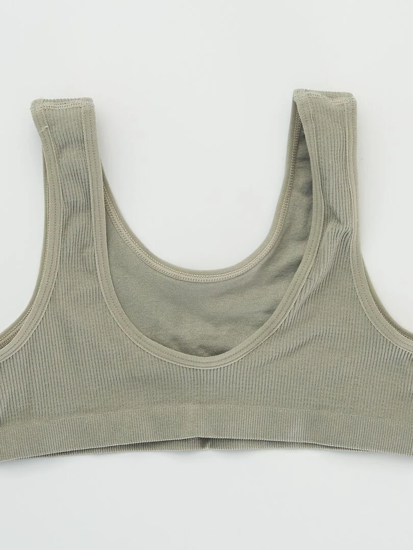 Brassière en maille 'Petit Beguin' Vert kaki