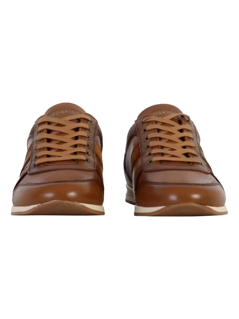 Basket Cuir Redskins Livingo   Marron