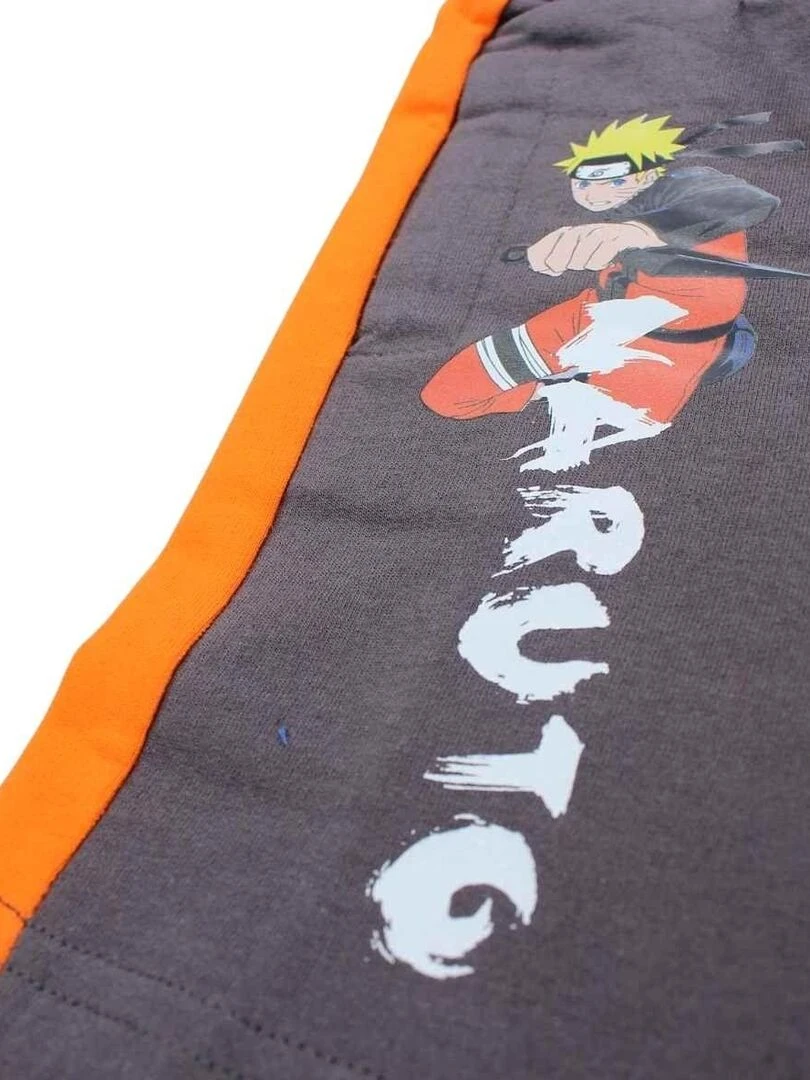 Disney   Short garçon imprimé Naruto en coton   Gris