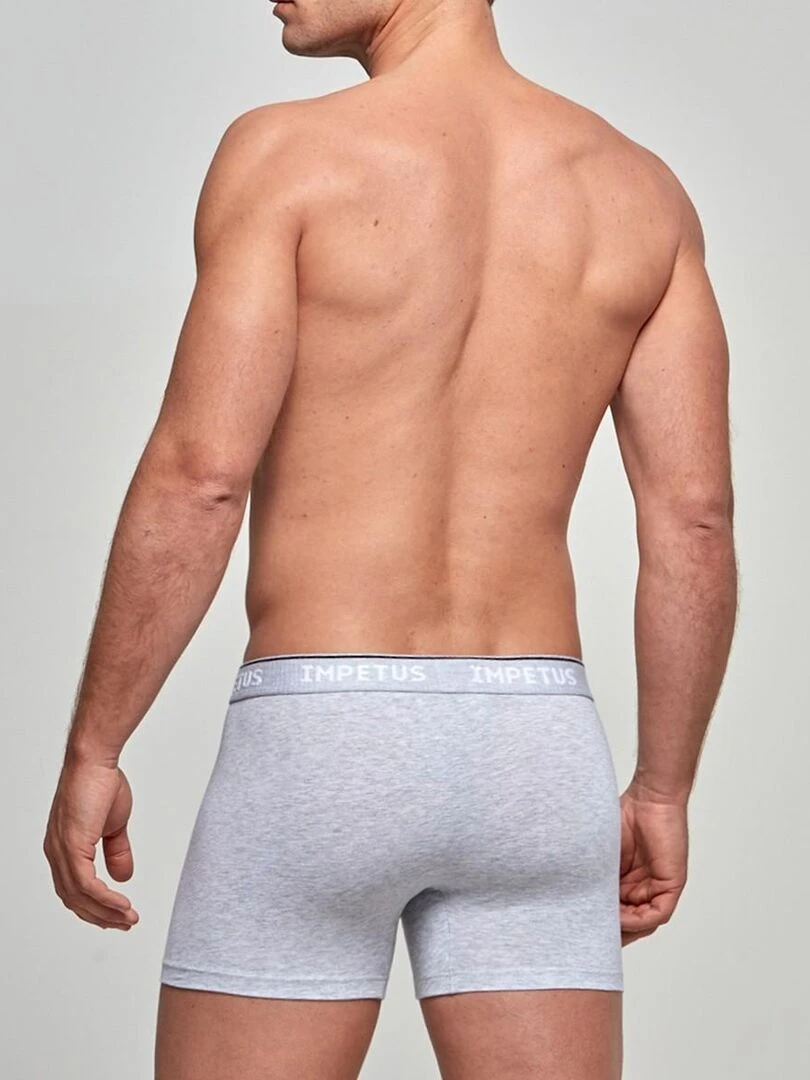 Boxer court bio organique Oeko Tex Cotton Organic   Gris