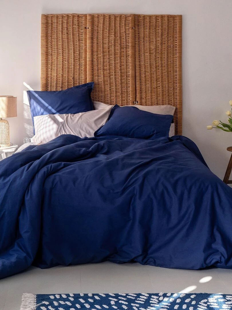 Housse de couette Basic "Happyfriday"   Bleu marine