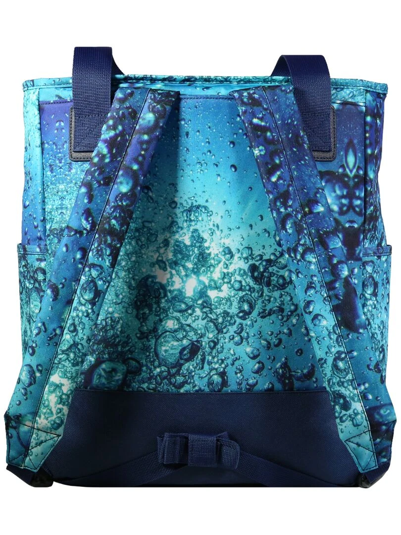BAGTROTTER Sac 3 en 1 : sac à dos  sac shopping et yoga Offshore Bleu Bulles   Bleu