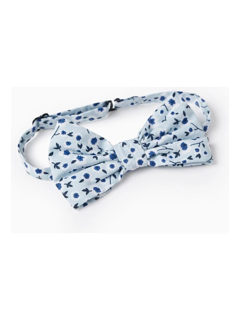 Noeud + Chemise en coton pour garçon manches longues CÉRÉMONIE   Blanc