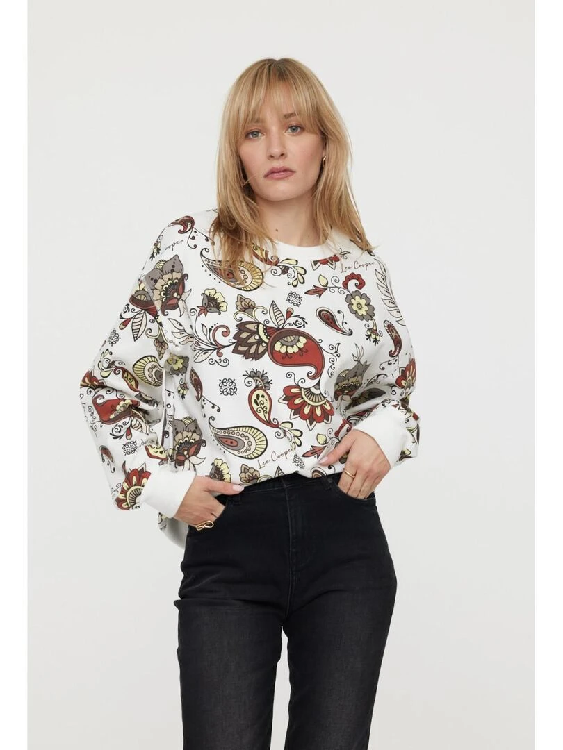 Lee Cooper Sweatshirt manches longues coton regular EKACI Beige
