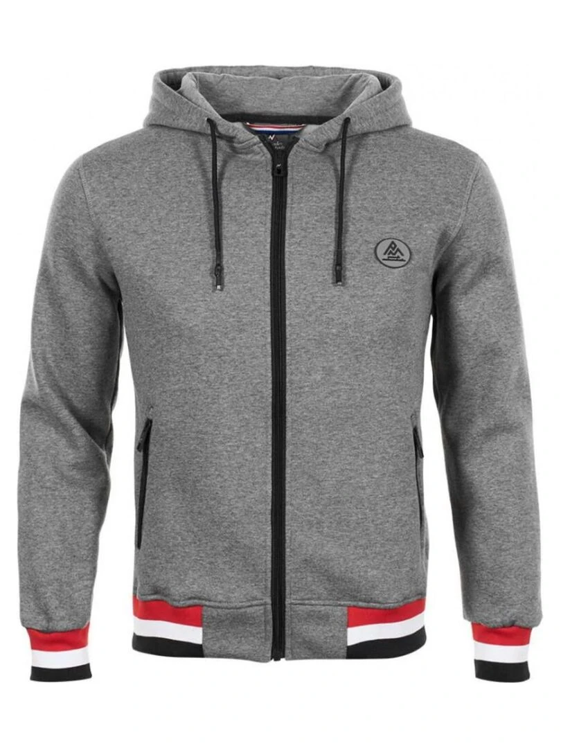 Sweat à capuche homme CARGENTIERE PEAK MOUNTAIN Gris clair