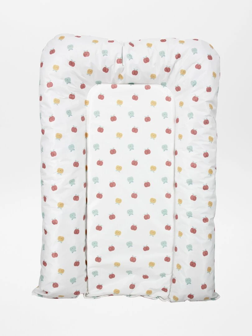 Matelas à langer imprimé fruits Blanc