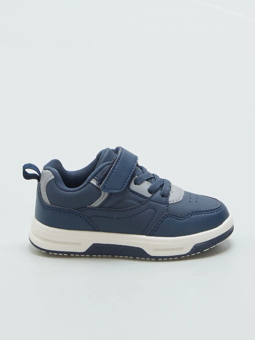 Baskets montantes tricolores Bleu