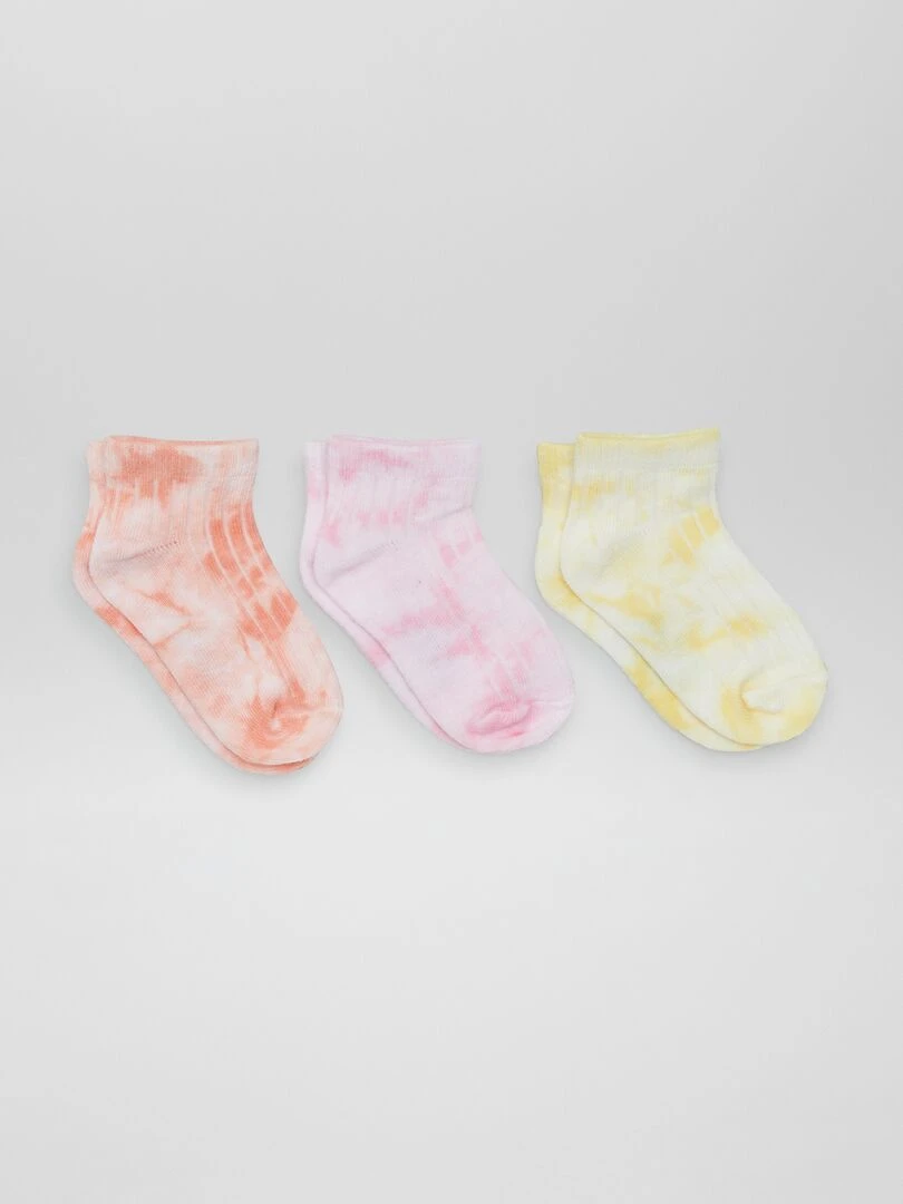 Lot de 3 chaussettes Rose