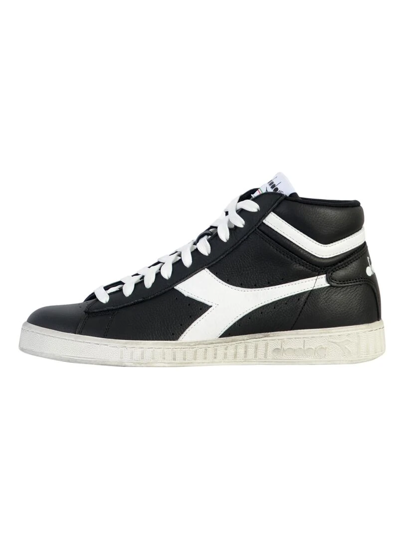 Basket à lacets Cuir Diadora Game L High Waxed Noir