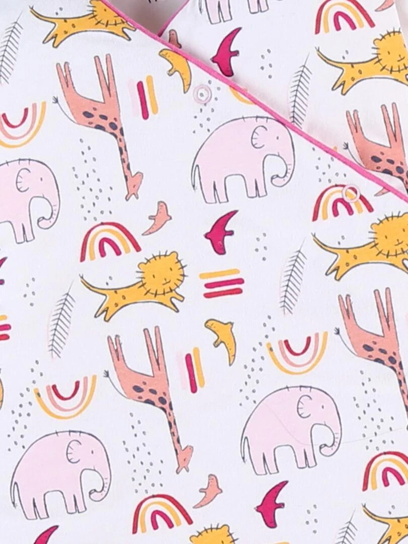 Gigoteuse 90 cm en jersey paddé    Rose