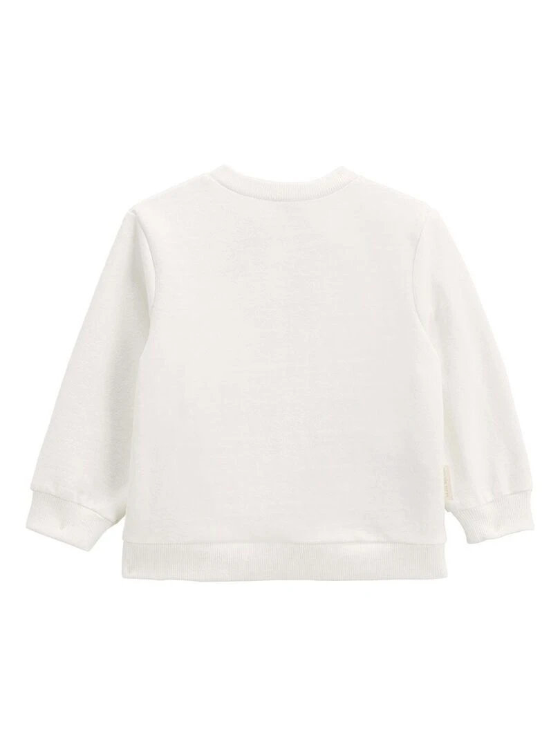 Ensemble sweat et pantalon avec bonnet bébé mixte Mini Souris   Ecru