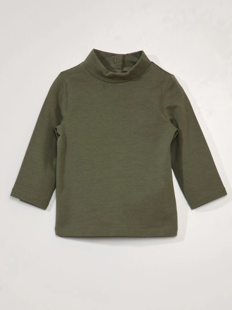 Sous pull uni en jersey Vert