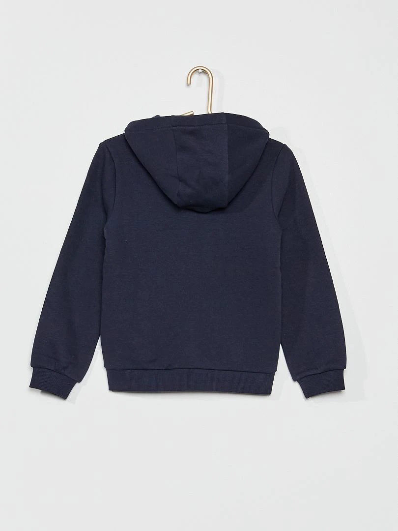 Veste à capuche bleu marine