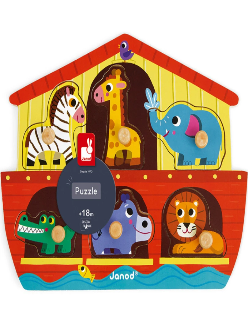 Puzzle À Encastrement Arche De Noé (6 Pièces)   N/A